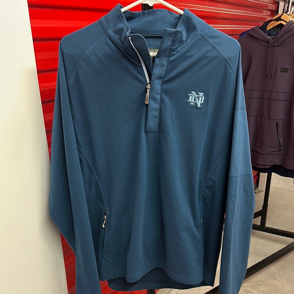 Men’s Peter Millar 1/4 Zip Pullover | Notre Dame Logo | Size L